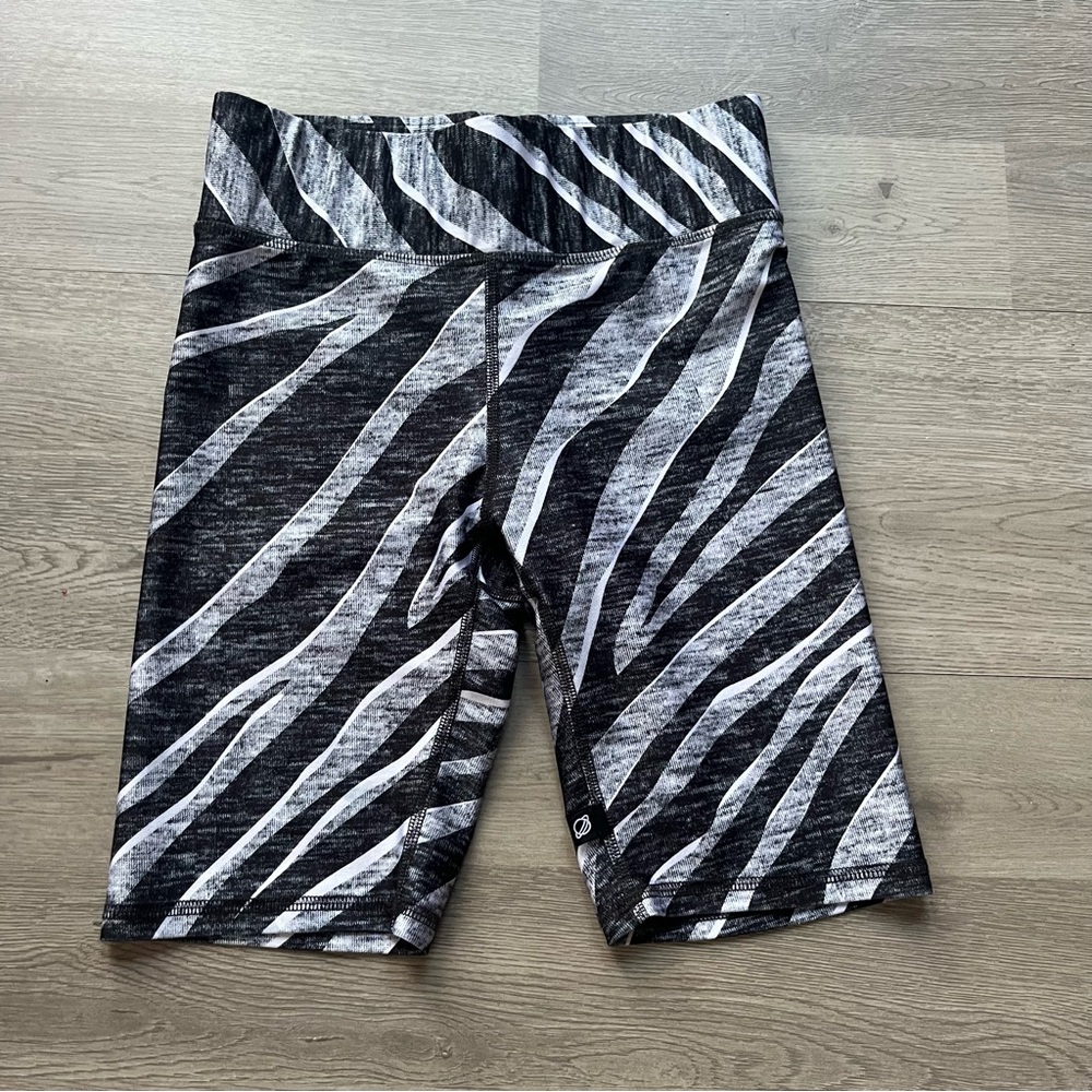 Terez Zebra Striped Bike Shorts (s)